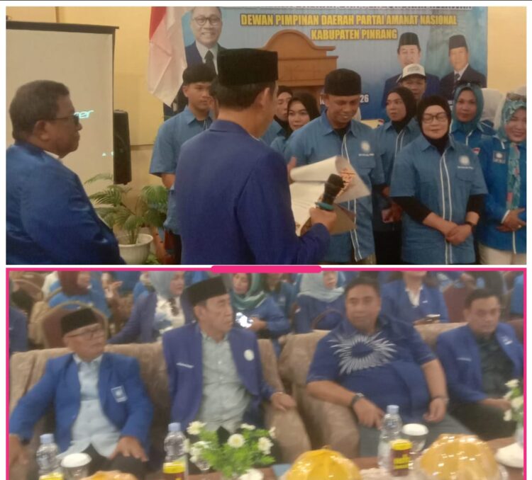 Ketua DPW PAN Sul- Sel Lantik Pengurus DPC  Dan Relawan PAN kab. Pinrang